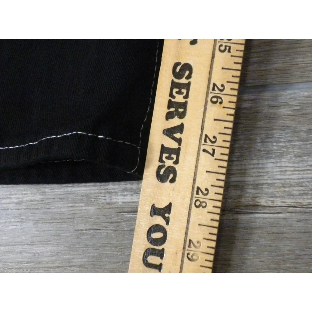 JNCO Jeans Mens XXL 34x28 Black Denim Snakebite Tribal Skull 90s Y2K Rave Skater